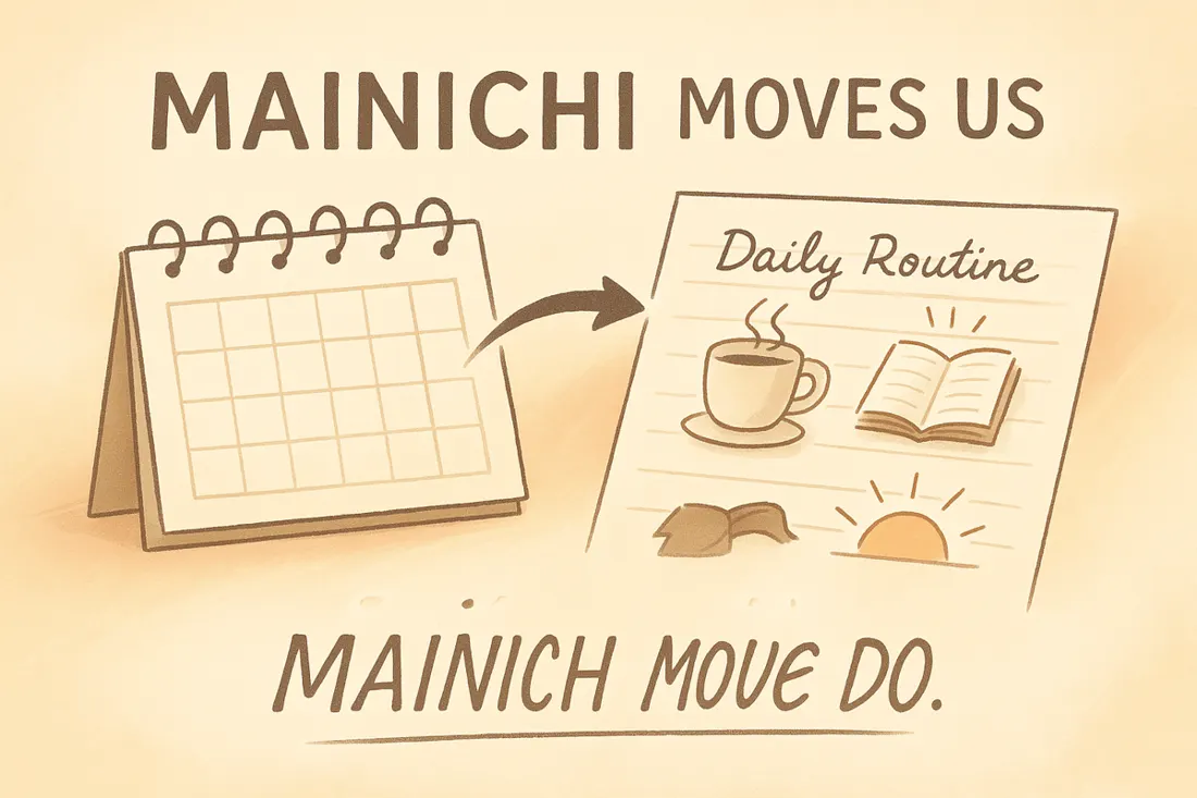 Mainichi Meaning in Japanese: How to Say "Every Day"