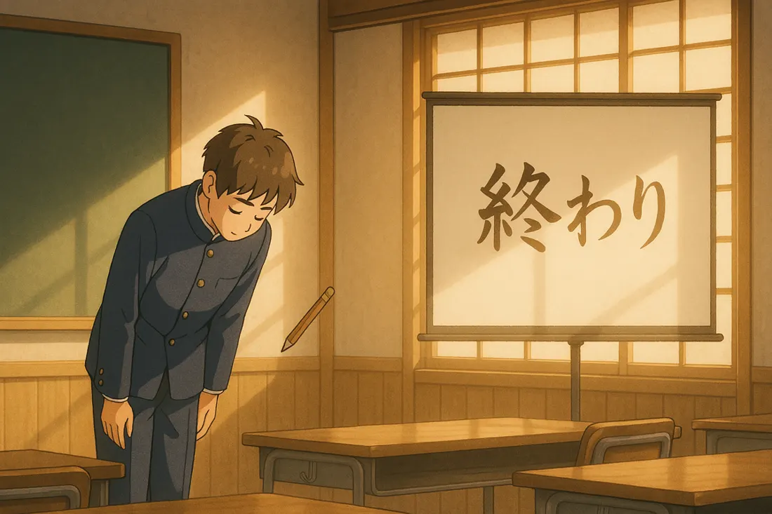 The End in Japanese: おわり, 完, and More Expressions Explained